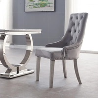 Meubles d'usine pas chers Ensemble de table à manger 6 places Bon prix Table à manger de luxe simple de bonne qualité avec chaises beiges
