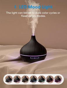 500ml <b>Essential</b> <b>Oil</b> <b>Diffuser</b> Air Humidifier Aromatherapy Wood Grain Aroma <b>Diffuser</b> with Remote Control - Product Image 2