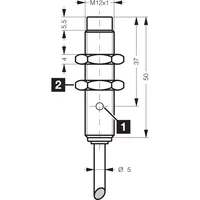 Capteur de proximité inductif DCC12M10NOLK INE-300 Série industrielle étendue avec distances de commutation doubles et triples