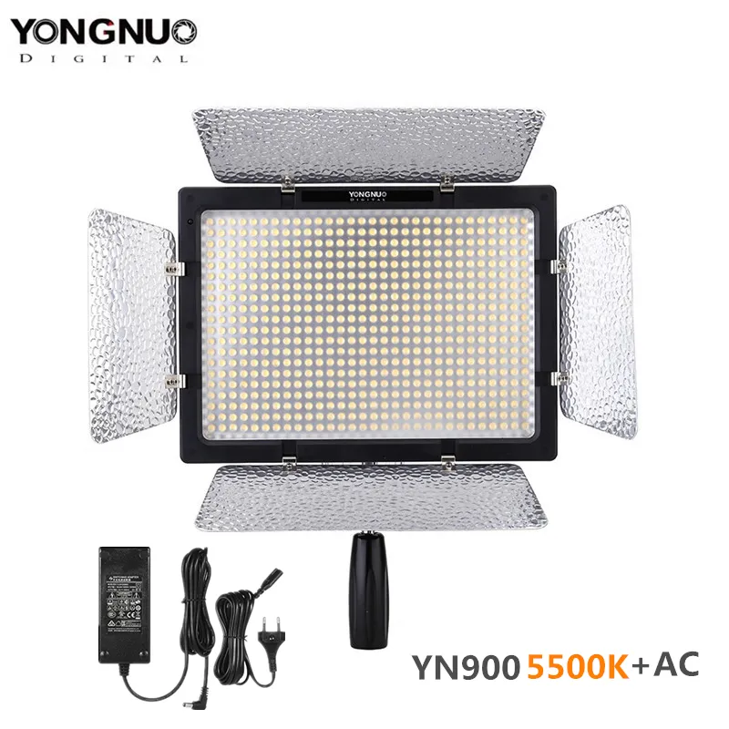 YN-900 LED Video Light 3200k-5500k/5500k Color Temperature Adjustable 600 LEDs For Canon Camera Camcorder