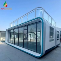Maison Capsule Préfabriquée Portable, Cabine Apple, Bâtiments de Jardin Conteneurs Modernes Durables, Mini-Maison Modulaire Mobile