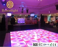 Vente flash, prix d'usine, piste de danse pour DJ, discothèque, événements, 1*1M, piste de danse RGB, piste de danse LED DMX
