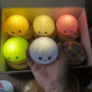 Hot <b>LED</b> Light Steamed Bun Toy Bubble Squishy Dumpling Squishy Toys Stress Stress Squeeze <b>Balls</b> for All Ages - Product Image 1