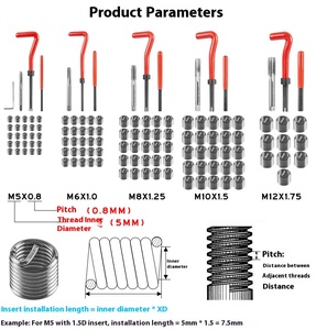 Xoắn ốc chủ đề Hướng dẫn sử dụng công cụ sửa chữa M10 * 1.5 tap khoan chủ đề chèn công cụ sửa chữa - Product Image 5