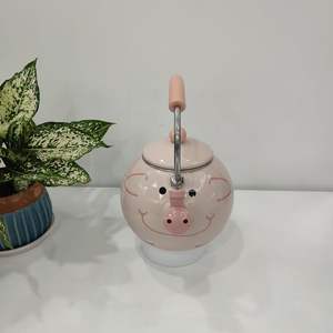 BOYANG कार्टून घर रसोई तामचीनी सीटी बजा केतली सीटी के साथ प्यारा गाय चाय की केतली पानी की केतली - Product Image 4