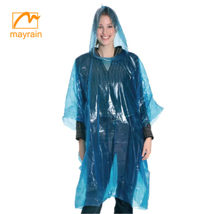 <strong>Customized</strong> Lightweight Disposable PE <strong>Raincoat</strong> Clear Single-Person Portable Rainwear for Camping Waterproof Plastic <strong>Raincoat</strong> - Product Image 4