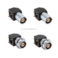 EX-PRO Compatible Aviation Plug Push Pull Connecteur Circulaire 00B 0B 1B 2B Série EXG EPG Panneau PCB Coude 90 Degrés Prise IP50