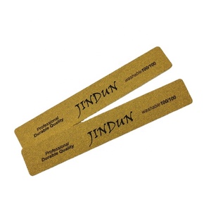 Lime à ongles professionnelle rectangulaire double face en éponge EVA jaune imperméable de haute qualité 100/100 pour salon de manucure - Product Image 2