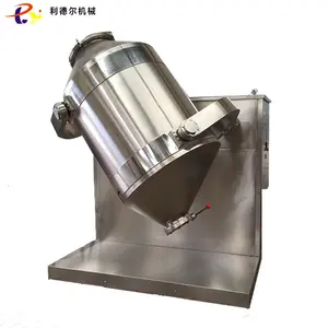 High speed rotary 3D Drum horizontal ribbon blender Mixer mixing machine for herbal powder