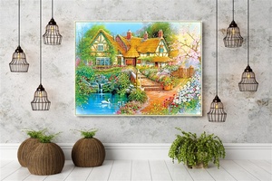 Kit <span class=keywords><strong>de</strong></span> <span class=keywords><strong>peinture</strong></span> au diamant pour paysages <span class=keywords><strong>de</strong></span> <span class=keywords><strong>printemps</strong></span> kit d'art au diamant <span class=keywords><strong>peinture</strong></span> d'art en mosaïque pour adultes - Product Image 2