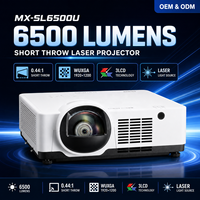 Projecteur laser professionnel 6500 lumens 3LCD WUXGA 1920x1200 à courte focale pour usage commercial