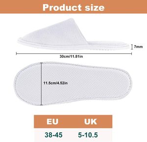 Pantoufles d'hôtel de luxe en velours doux de qualité supérieure, personnalisables avec logo, pour femmes et unisexe, en polaire corail, jetables, pour hôtel et spa - Product Image 5