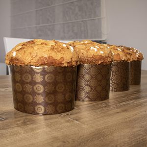 Molde de Papel Redondo para <span class=keywords><strong>Panettone</strong></span>, Grado Alimenticio, Sin Blanquear, Antiadherente, Tradicional, para Hornear <span class=keywords><strong>Panettone</strong></span> de Pascua - Product Image 4
