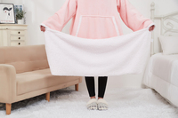 Chinesische Fabrik Maßgefertigte Sherpa-Fleece Tragbare Decke für Erwachsene Winter-Flanell mit Warmen Ärmeln King-Size TV-Decke