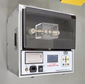 เครื่องทดสอบน้ำมันหม้อแปลงแบบพกพา ASTM D 1816/D877 80kv 60kv เครื่องทดสอบแรงดันไฟฟ้าสลาย DYT-100ทดสอบ - Product Image 3