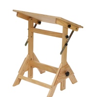 Table à dessin en bois de hêtre réglable, fabrication directe d'usine, bureau d'art inclinable, chevalet de peinture, croquis, architecture, conception, vente en gros OEM