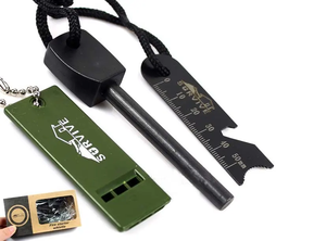 Varillas de Ferro de emergencia para acampada, herramienta multifunción de supervivencia 5 en 1, para cortadores de magnesio - Product Image 4