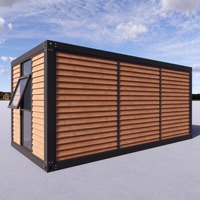 Rumah Kontainer Portabel 3 Kamar Tidur Rumah Prefab Modular Lepas Pasang Berkualitas Tinggi dengan Toilet untuk Bungalow atau Rumah Mungil