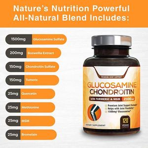 Diyet takviyeleri doğal Boswellia ve ananas proteaz ortak destek ve konfor glukozamin ve kondroitin zerdeçal - Product Image 4