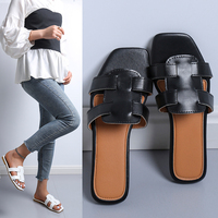 Nouveautés 03 - Sandales plates pour femmes, 3 couleurs, style romain, chaussures tendance, qualité export