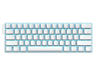 Clavier mécanique TAIDU K660 Fashion, disposition 60%, blanc et noir, filaire, éclairage bleu glace