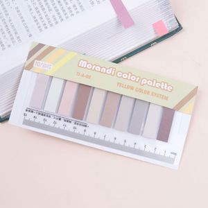 Pegatinas de índice degradado multicolor autoadhesivas de alta calidad para clasificación, regla de hojas sueltas, material de oficina, notas, papel para memorandos - Product Image 2