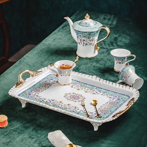 ชุดกาแฟเซรามิกเคลือบเงาสไตล์ยุโรปขายดีสำหรับจิบชายามบ่าย - Product Image 5