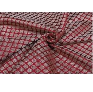 Tela de Brocado de Poliéster Elegante, Brillante, Ecológica, Transpirable y Ligera con Diseño de Flores Abstractas para Confección de Vestidos Étnicos para Niñas - Product Image 1