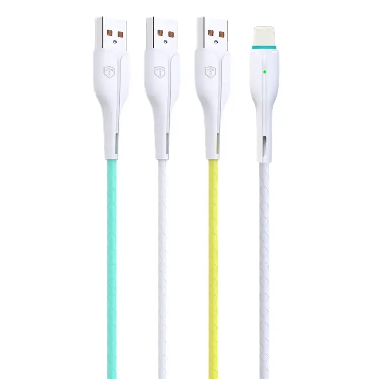 Vente en gros 1m de câble USB 6A TPE câble USB de charge rapide pour Iphone câble de chargeur samsung Huawei Xiaomi
