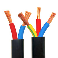 Kupfer-Flachkabel RVV Niederspannungskabel 2x0,75mm² 4x2,5mm² 3x0,75mm² 4x1,5mm² PVC-Isolierung für Untergrundanwendungen