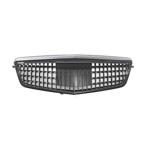 กระจังหน้าสไตล์ Maybach สำหรับ Mercedes-Benz E-Class W212 วัสดุ ABS สีโครเมียมดำ สำหรับกันชนหน้า - Product Image 4