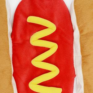 Pet elbise kostüm Hot <span class=keywords><strong>Dog</strong></span> şekilli Dachshund sosis S M L ayarlanabilir elbise komik isıtıcı yavru köpek kedi giyinmek malzemeleri