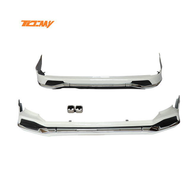 TDCMY Easy Installation Car Body Part Full Set Kits Front Rear Bumper Lips Double Pipe Exhaust Hole Kits for Lexus LX 570