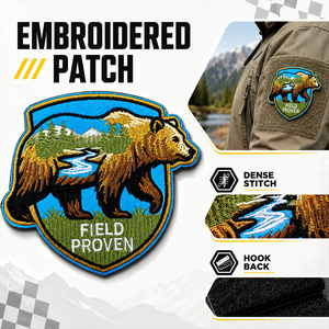 Parche Personalizado Retro <span class=keywords><strong>para</strong></span> Campismo, Insignia Resistente <span class=keywords><strong>de</strong></span> Aventura en la Naturaleza, Bordado con Velcro <span class=keywords><strong>para</strong></span> Equipo <span class=keywords><strong>de</strong></span> Overlanding y Sombreros <span class=keywords><strong>de</strong></span> Exterior - Product Image 4