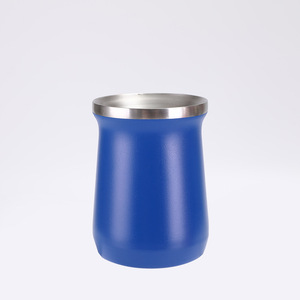 8oz 304 Stainless Steel Vacuum Insulated Leakproof Hand Grip Portable Travel Mini Hammer Pattern Painted Business Gift <b>Mug</b> - Product Image 2