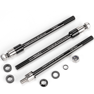GEWAGE Axe traversant en alliage d'aluminium noir pour accessoires de vélo de remorque, 3 tailles, outil de cyclisme pour vélos de route et VTT - Product Image 2