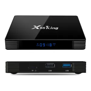 X88 राजा एंड्रॉयड 9.0 Amlogic S922X टीवी बॉक्स 4GB 128GB सेट-टॉप बॉक्स 4k