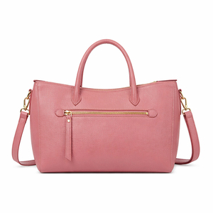 Bolso de Mano de Cuero Rosa Personalizado y Portátil con Correa de Hombro Desmontable, Bolso de Hombro de Alta Calidad al por Mayor de Fábrica - Product Image 3