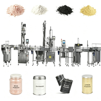 Processus de conditionnement en ligne pour détergents et poudres sèches (épices) avec remplissage par vis sans fin, capsulage et scellage pour machine de production finie