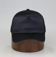 Chapeaux de camionneur en satin brodés sur mesure ODM & OEM chapeau à 5 panneaux avec bonnet en maille A-Frame vierge en satin et daim pour événements promotionnels
