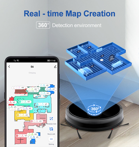 Intelligent Home <b>Robot</b> <b>Vacuum</b> Cleaner Wet Dry Sweeping Function Remote Control Automatic Mop Machine Battery Powered Advanced Ob - Product Image 4