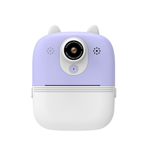 Appareil photo numérique pour enfants Cartoon Horn, tout-en-un, impression instantanée, double objectif, selfie, jouet éducatif de poche pour tous les jours - Product Image 3