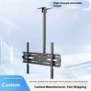 Support de télévision <span class=keywords><strong>rotatif</strong></span> à échelle générale pour plafond, support de télévision en acier pour plafond pour téléviseurs de 32 à 72 pouces avec pivotement à 360 degrés - Product Image 3