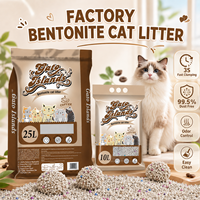Service OEM ODM, litière pour chat en argile naturelle écologique, sans poussière, à agglomération rapide, emballage personnalisé pour les marques en gros