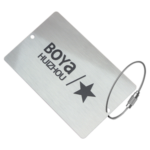 Kim loại thép không gỉ tùy chỉnh kim loại du lịch hành lý Thẻ Hành Lý thẻ tên hành lý Vali địa chỉ nhãn thẻ kinh doanh sang trọng - Product Image 1