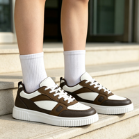 Zapatos Casuales de Moda Juvenil Personalizados, Zapatos Deportivos de PU Transpirables con Cordones para Hombre, Zapatos de Skateboarding