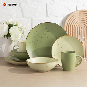 New design eco-friendly dinner <b>set</b> exquisite customized 16pcs crockery stoneware <b>dinnerware</b> <b>sets</b> for luxury - Product Image 6