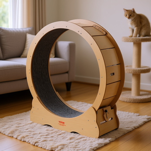 Rueda de Ejercicio para Gatos Vevor de Madera, 35.8 Pulgadas, Cinta de Correr para Gatos de Interior - Product Image 2