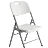 Meubles de style moderne - Matériel métallique - Blanc - Événements en plein air - Banquets - Mariages - Table et chaise pliantes empilables pour l'extérieur
