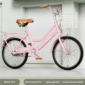 Bicicleta Urbana Minimalista para Mujer, 18, 20, 22 Pulgadas, Cuadro de Acero Ligero, Doble V, Carga de 150 kg, para Estudiantes, Viajes Urbanos - Product Image 2